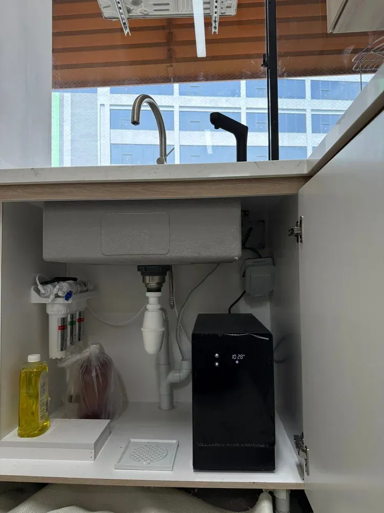 EliteTap under-sink water dispenser installed in a customer’s home in Singapore